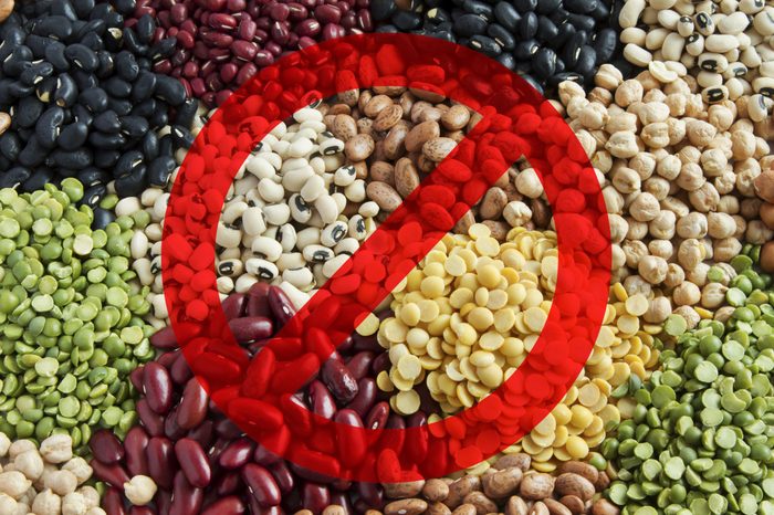 legumes dont eat before flying
