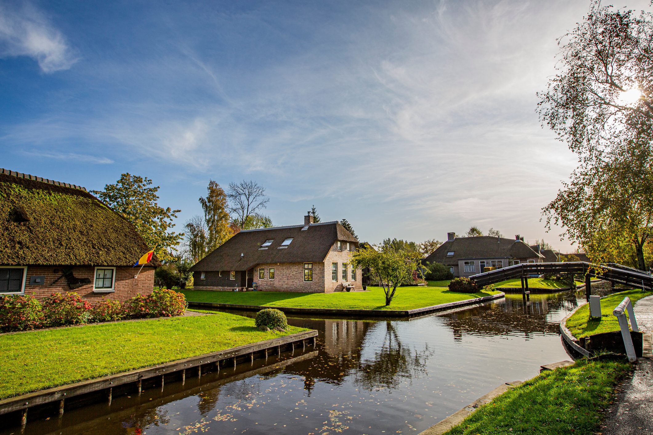 Giethoorn Village Scene