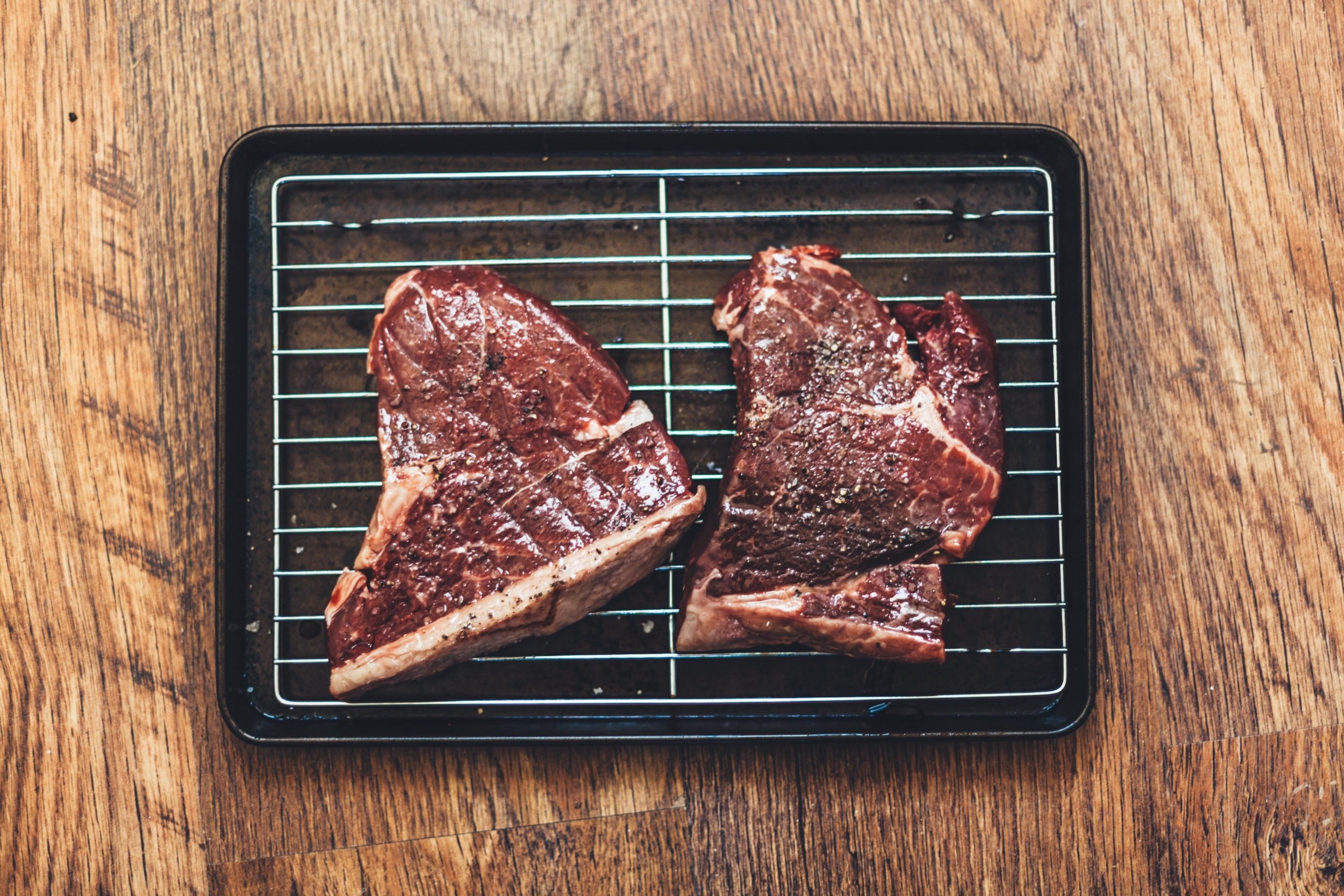 Close-Up Of Steak On Grill