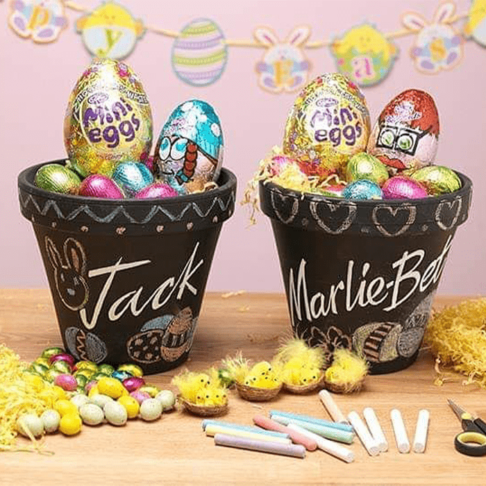 Chalk Paint Flower Pot Easter Basket Courtesy Rustoleumsouthafrica Instagram