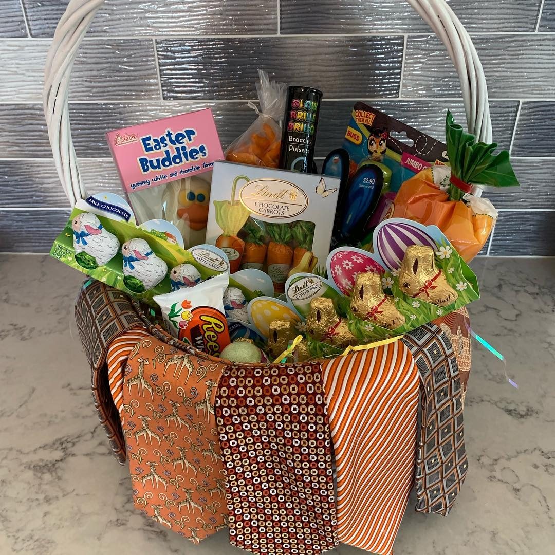 Diy Tie Easter Basket Via Decorating With Debbie Instagram