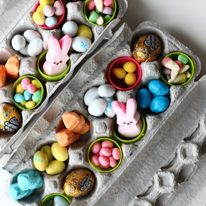 Easter Egg Carton Baskets Eggs Courtesy Thecraftingchicks.com