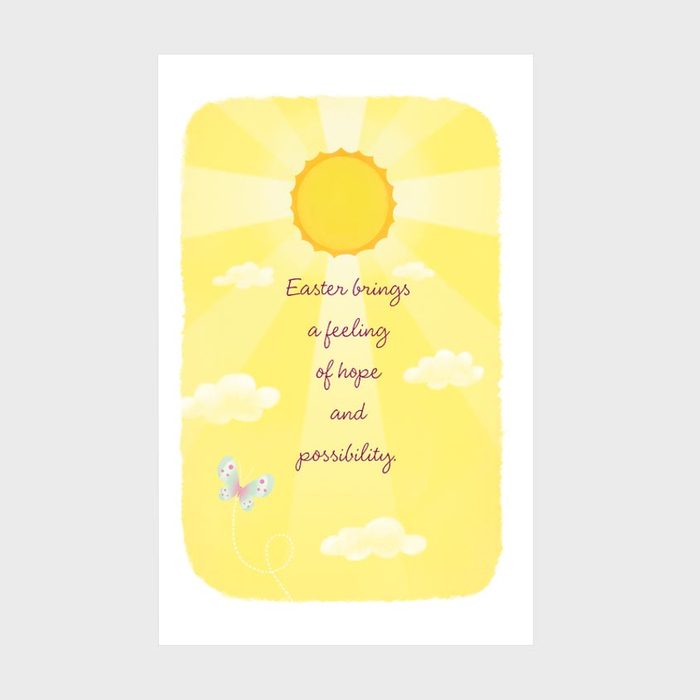 Hopeful Easter Card