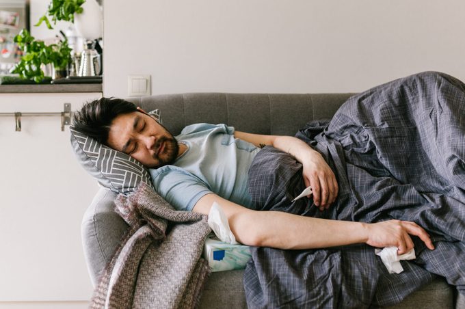 Sick at home with high fever