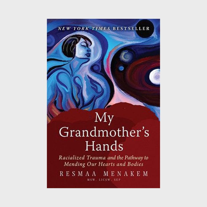A book cover showing abstract art and text: 