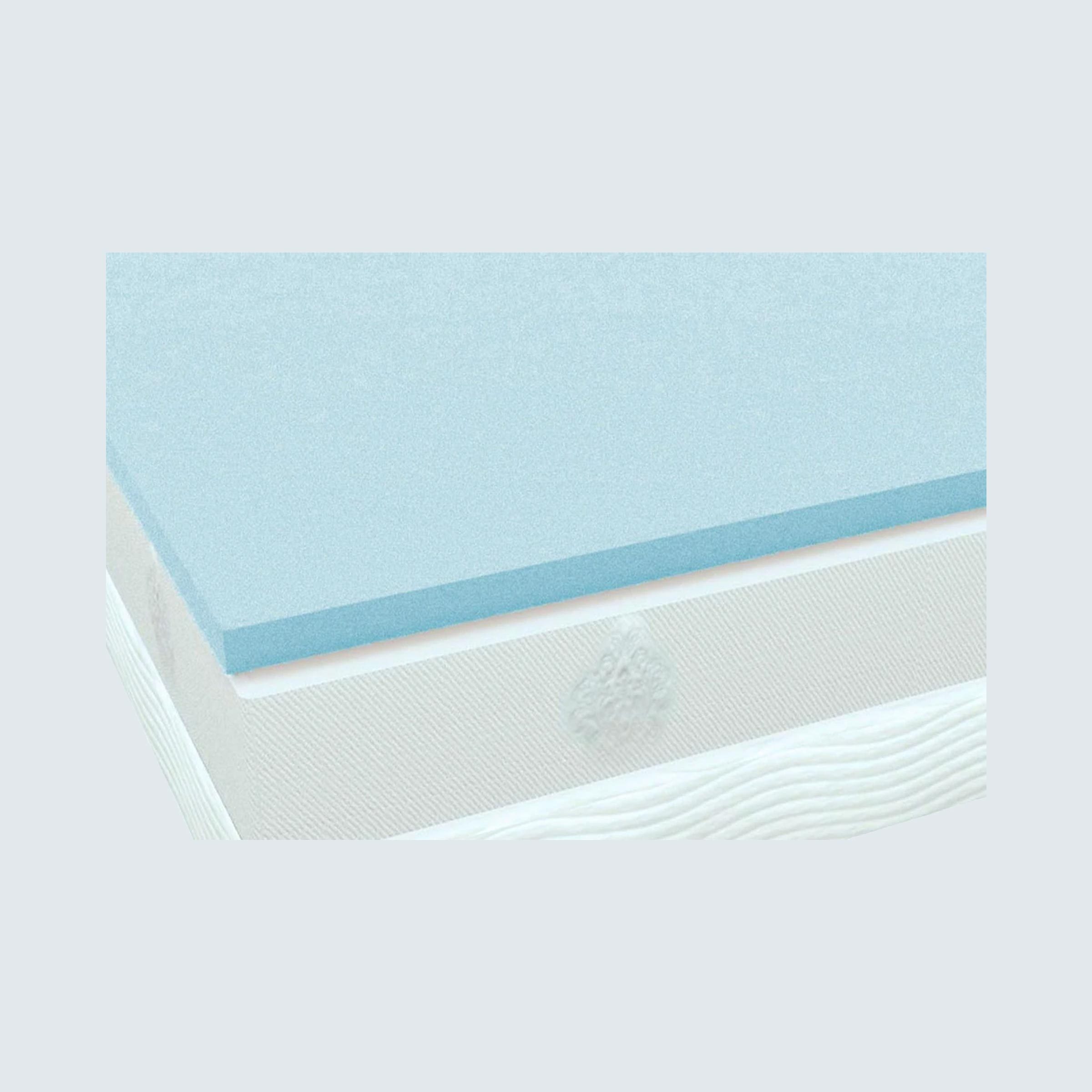 PlushBeds Cool Bliss Gel Memory Foam Mattress Topper - Queen Size