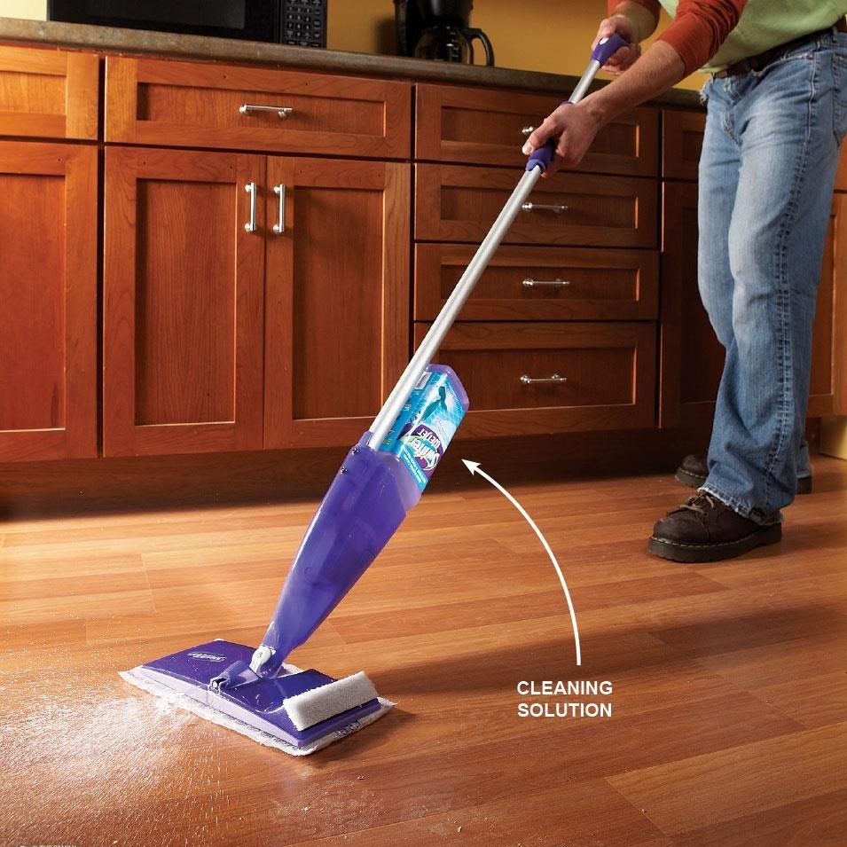 cleaning wood floors
