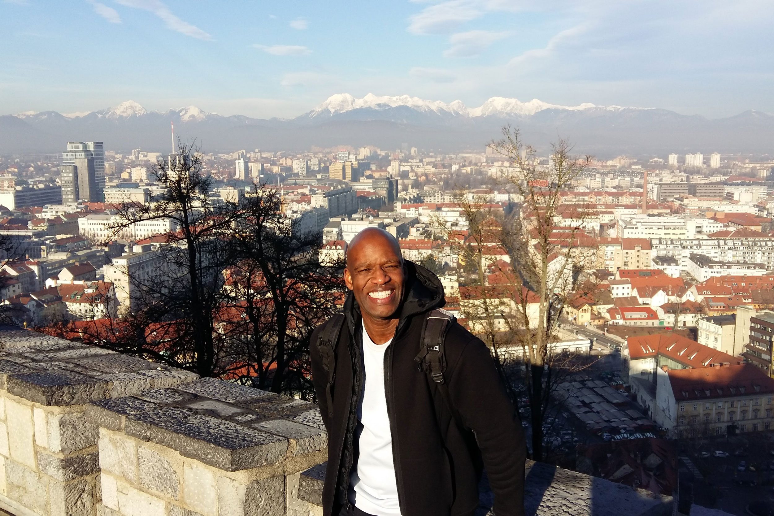Jeremy Helligar in Ljublajana, Slovenia.