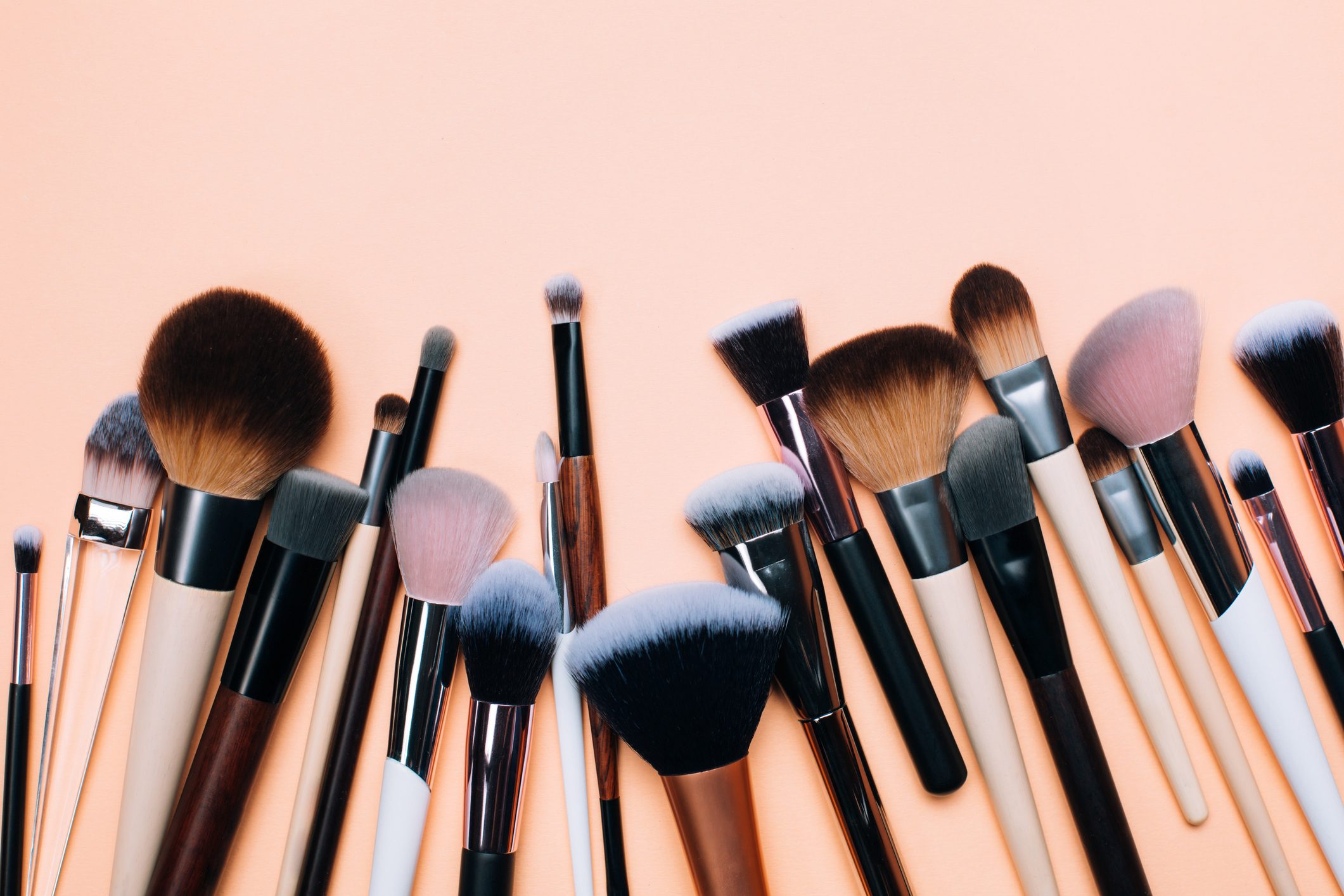 Group of zero waste makeup brushes