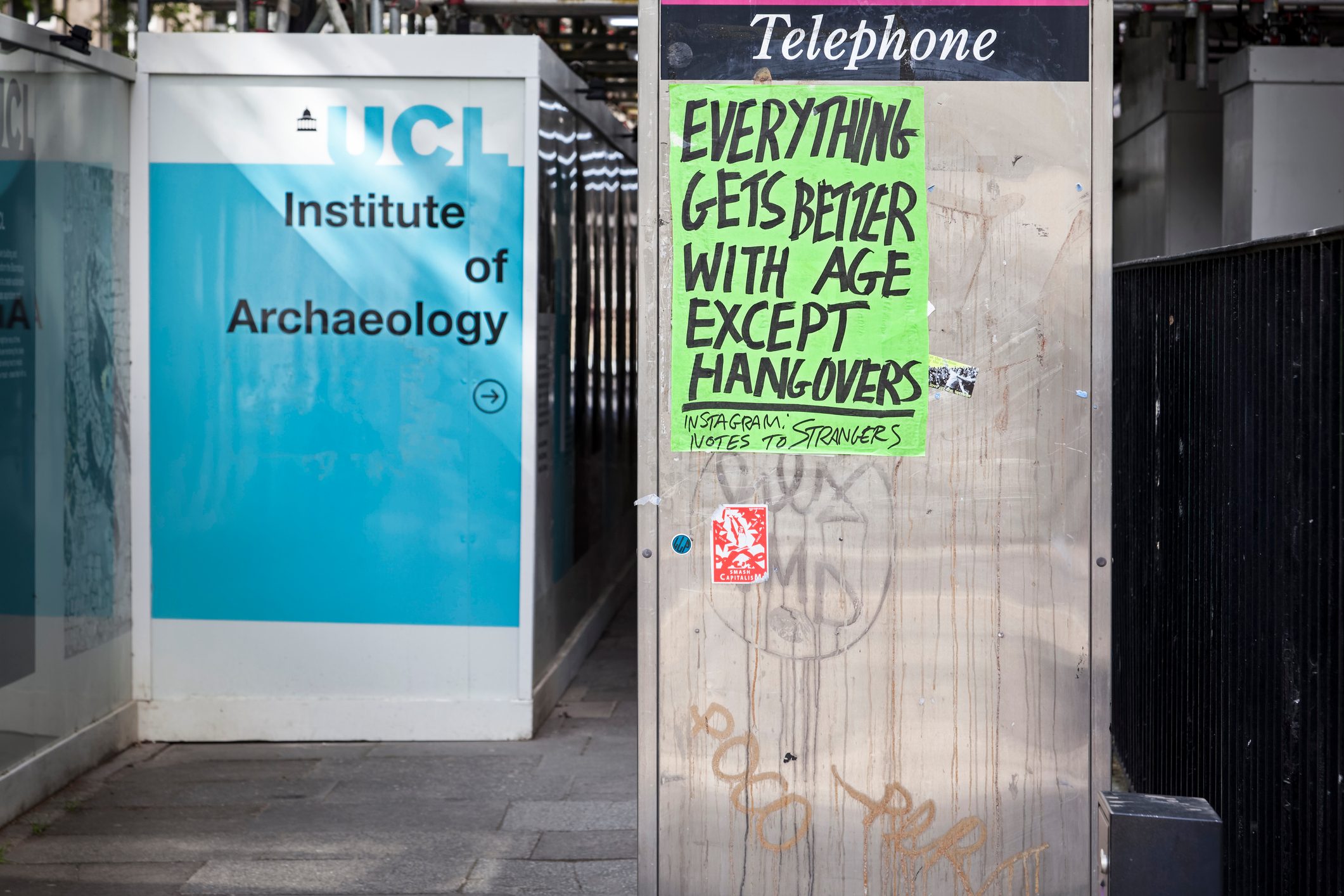 Funny poster in London