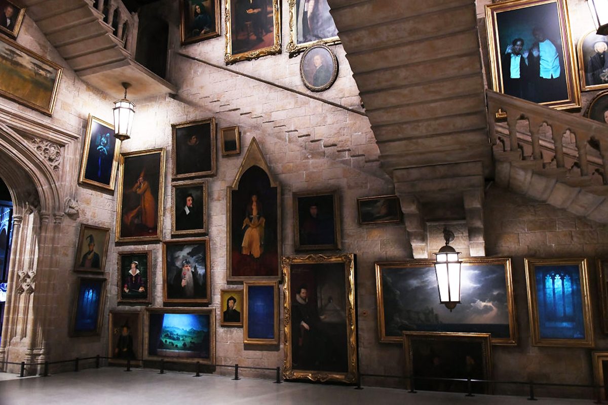 Moving Portraits during preview of Warner Bros. Studio Tour Tokyo The Making Of Harry Potter