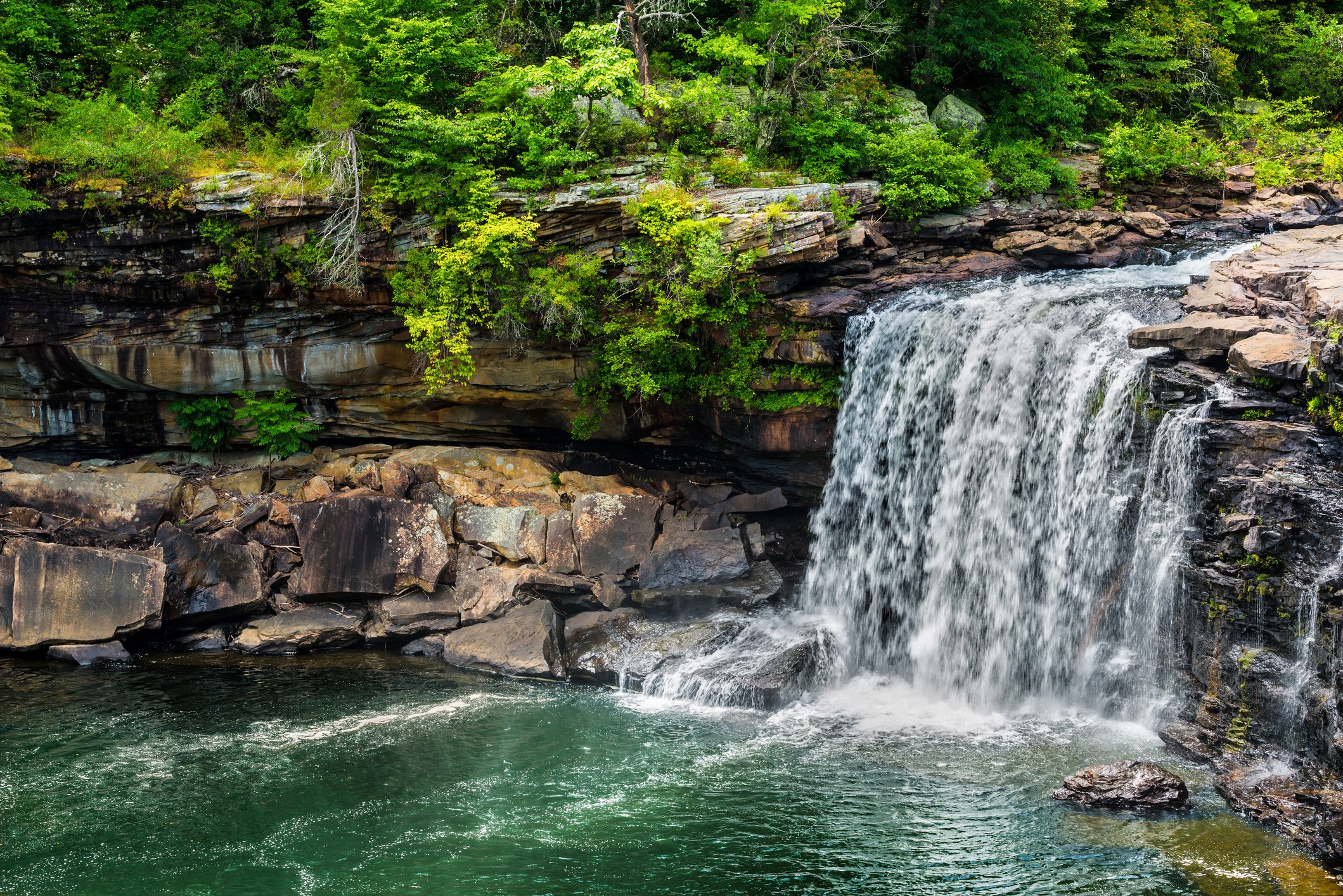 Waterfall at Little River Canyon National Preserve in northern A