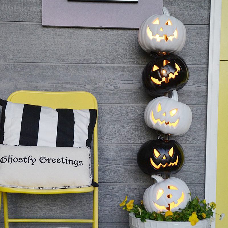 Stacked Pumpkin Topiary