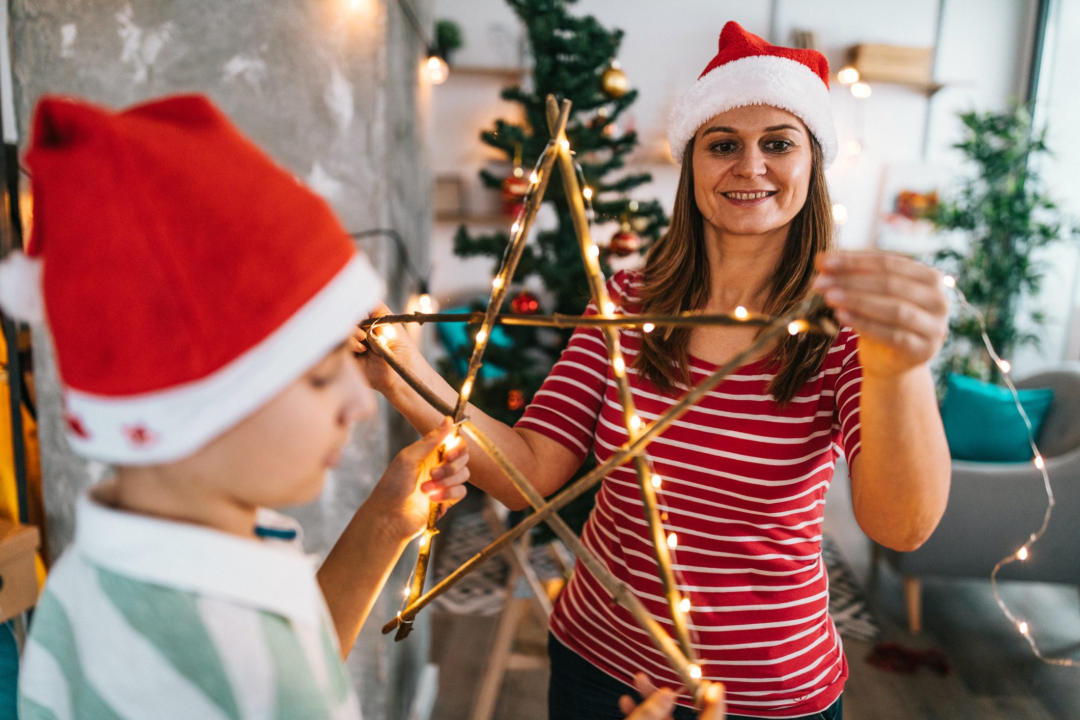 Christmas joy with my son