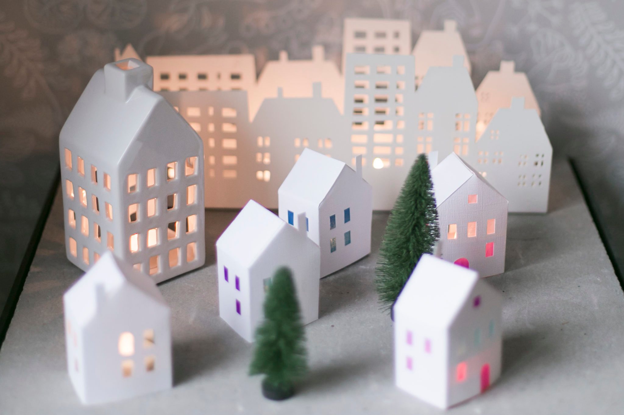 Christmas paper town