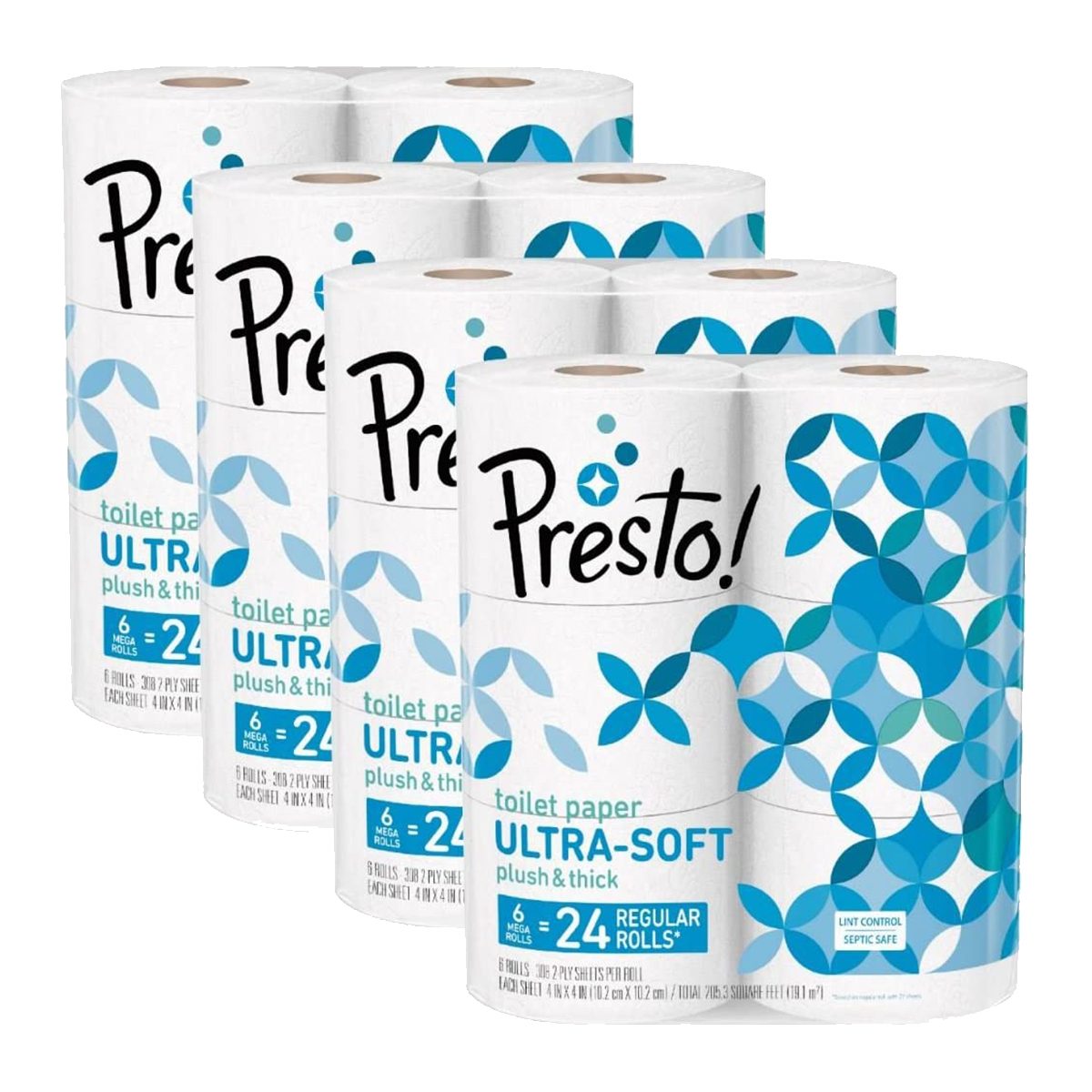 Presto 308 Sheet Mega Roll Toilet Paper