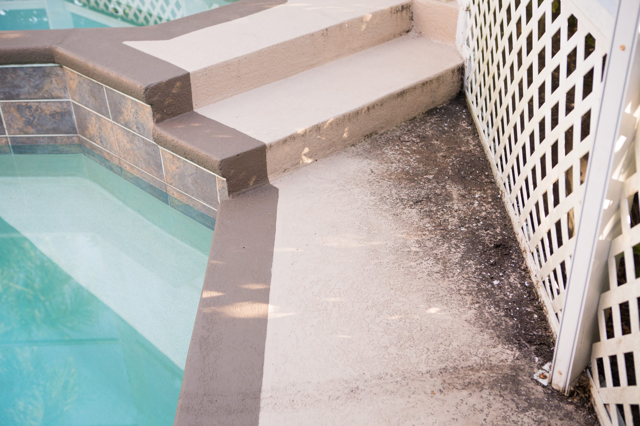 Exterior of Pool Enclosure that Needs to be Power Washed