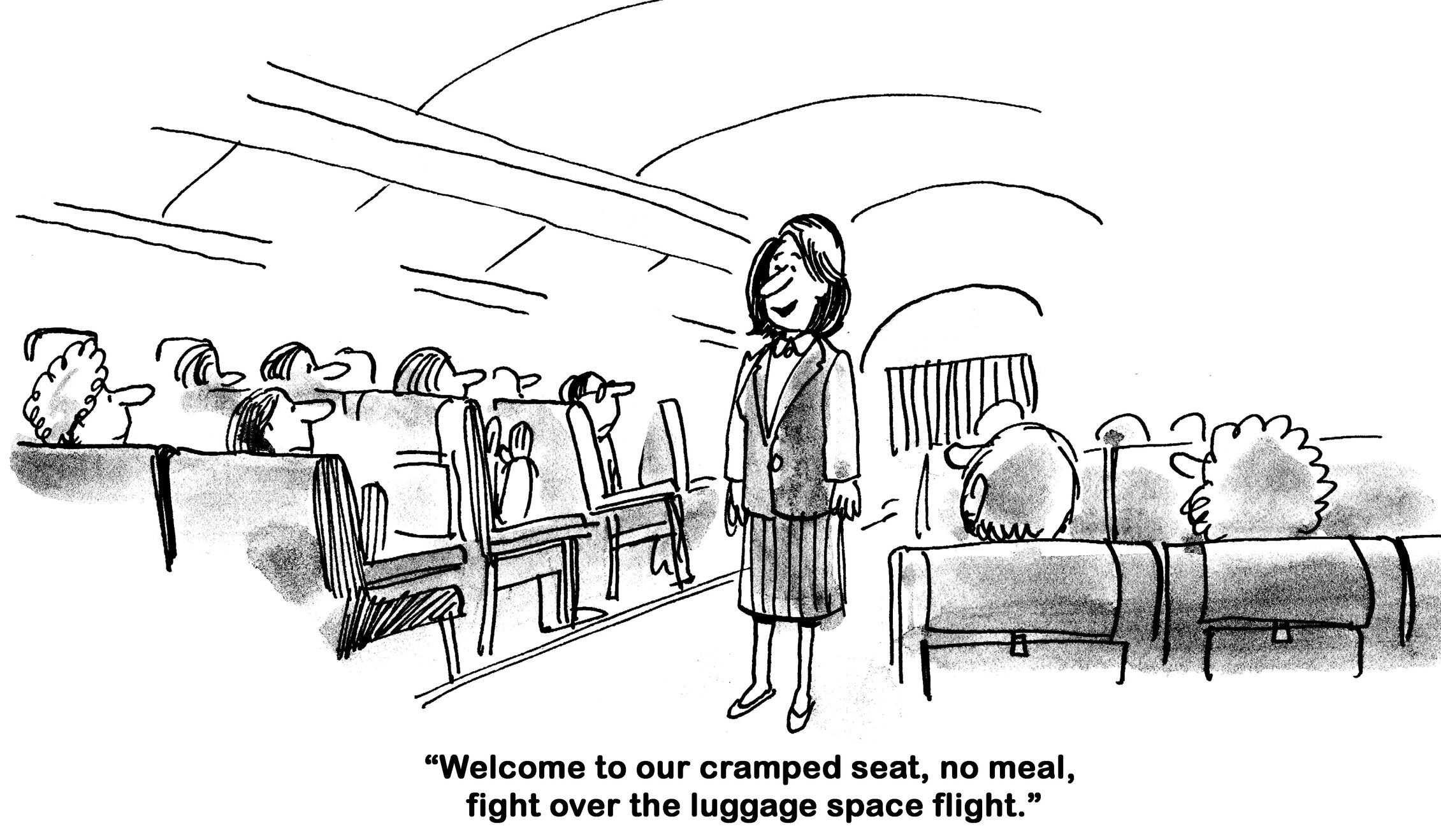 No Frills - holiday travel thanksgiving cartoon
