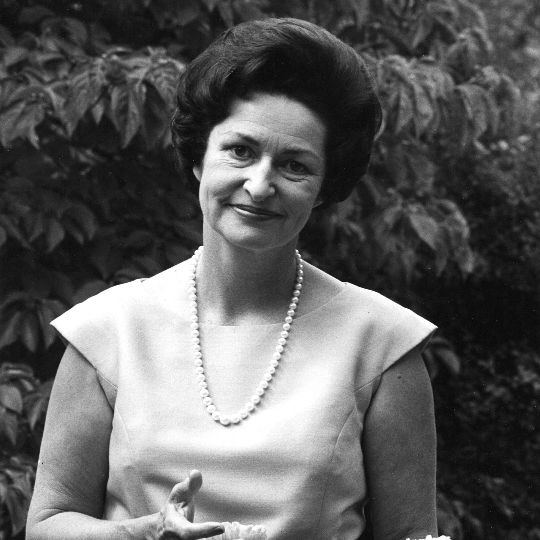 Lady Bird Johnson In The Garden