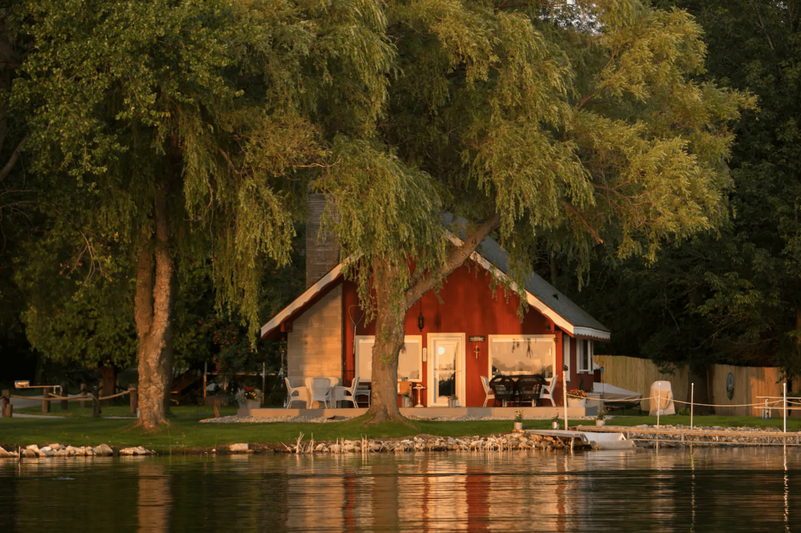 Chalet on the shore: Sturgeon Bay, Wisconsin