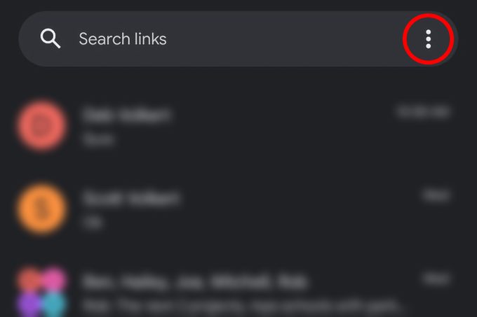 Android Messages Options