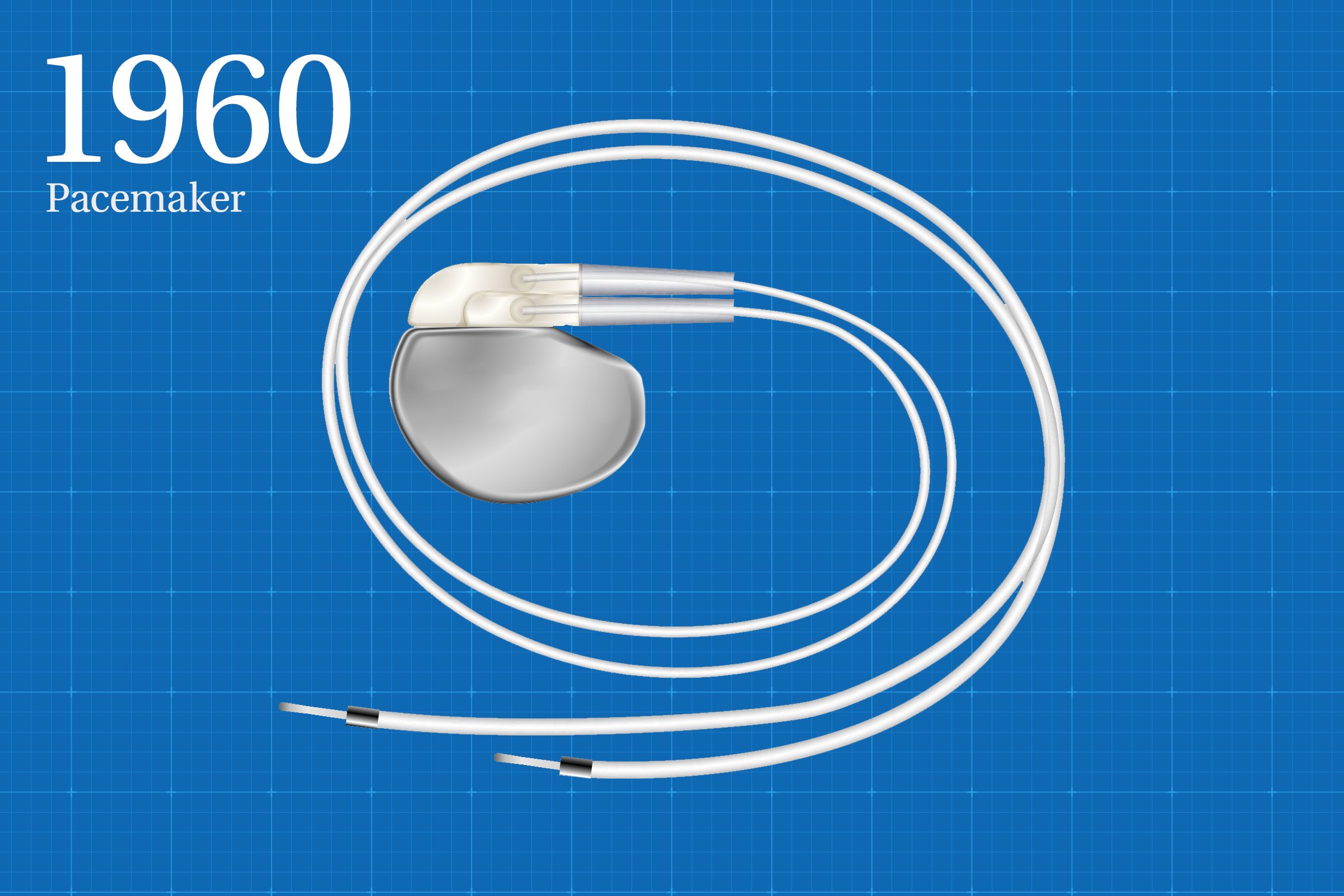 Pacemaker on top of blueprint background texture