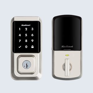 Keypad lock displays numbers and symbols alongside a keyhole, set against a simple, light background.