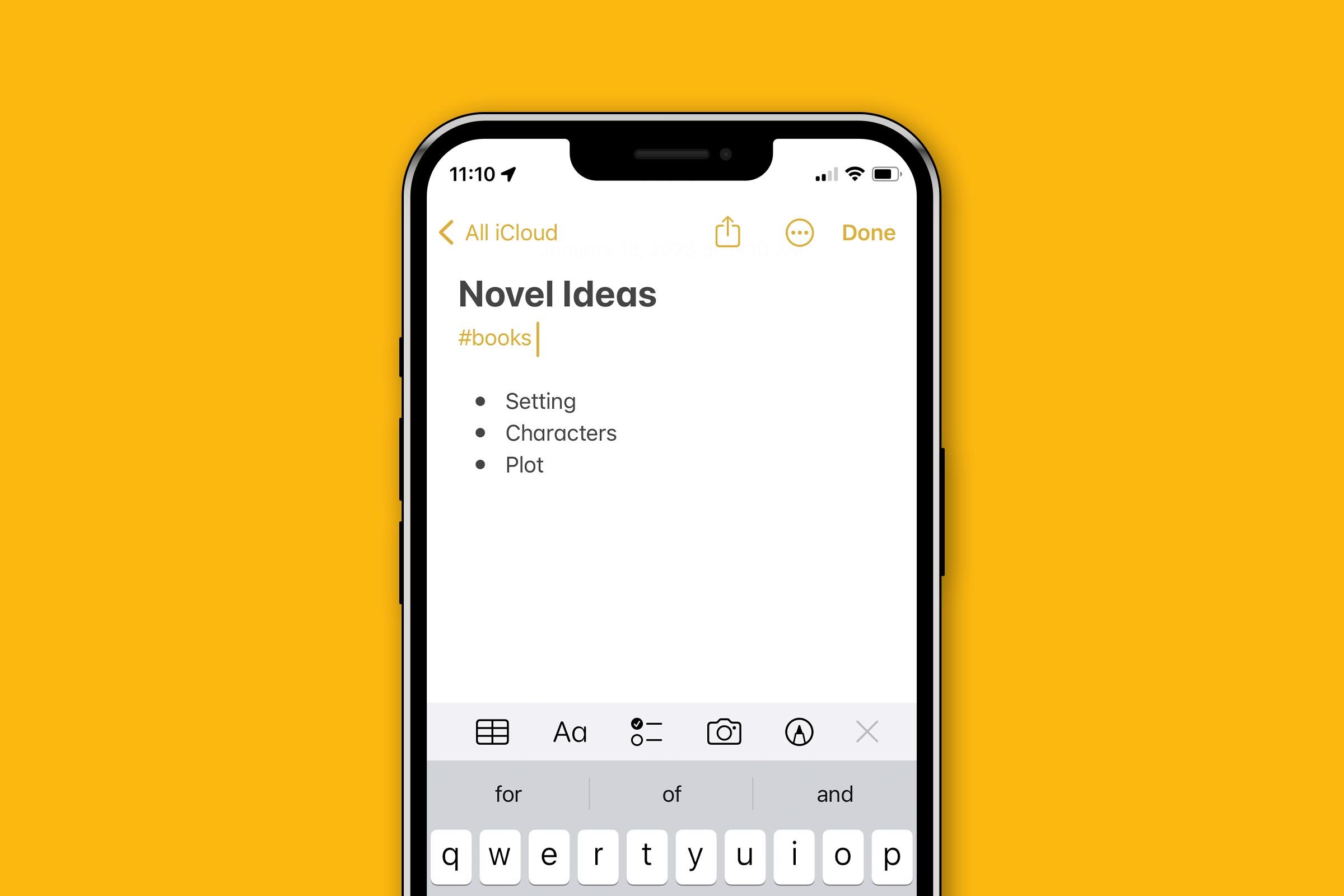 Iphone Tricks Notes Hashtags