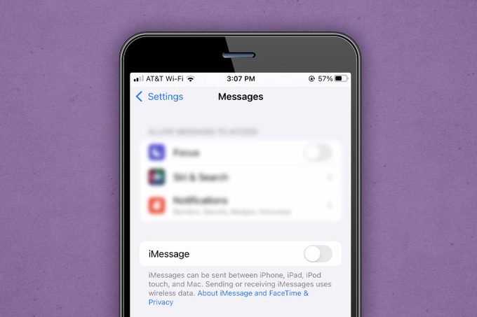 Toggle Off Imessage Iphone Tutorial