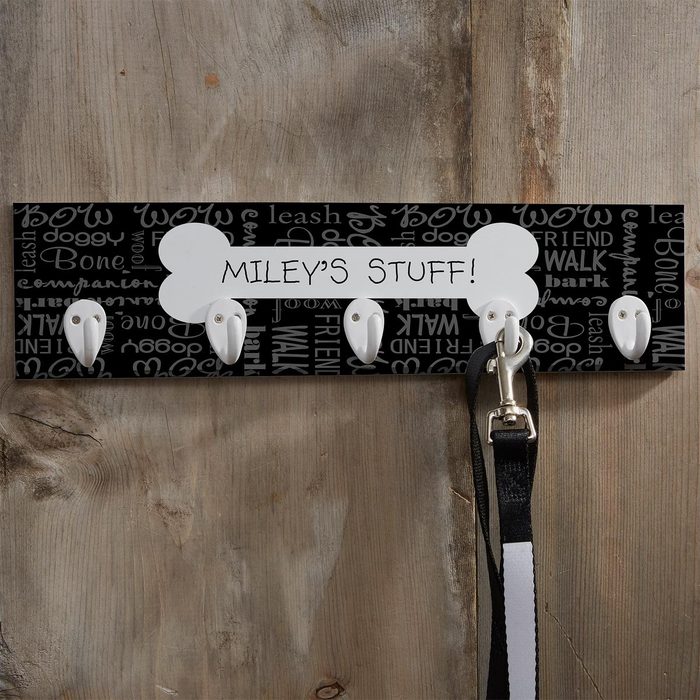 Wall hook rack hanging, labeled 