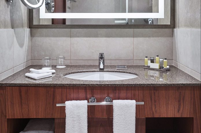 Bathroom in a luxury hotel in Moscow