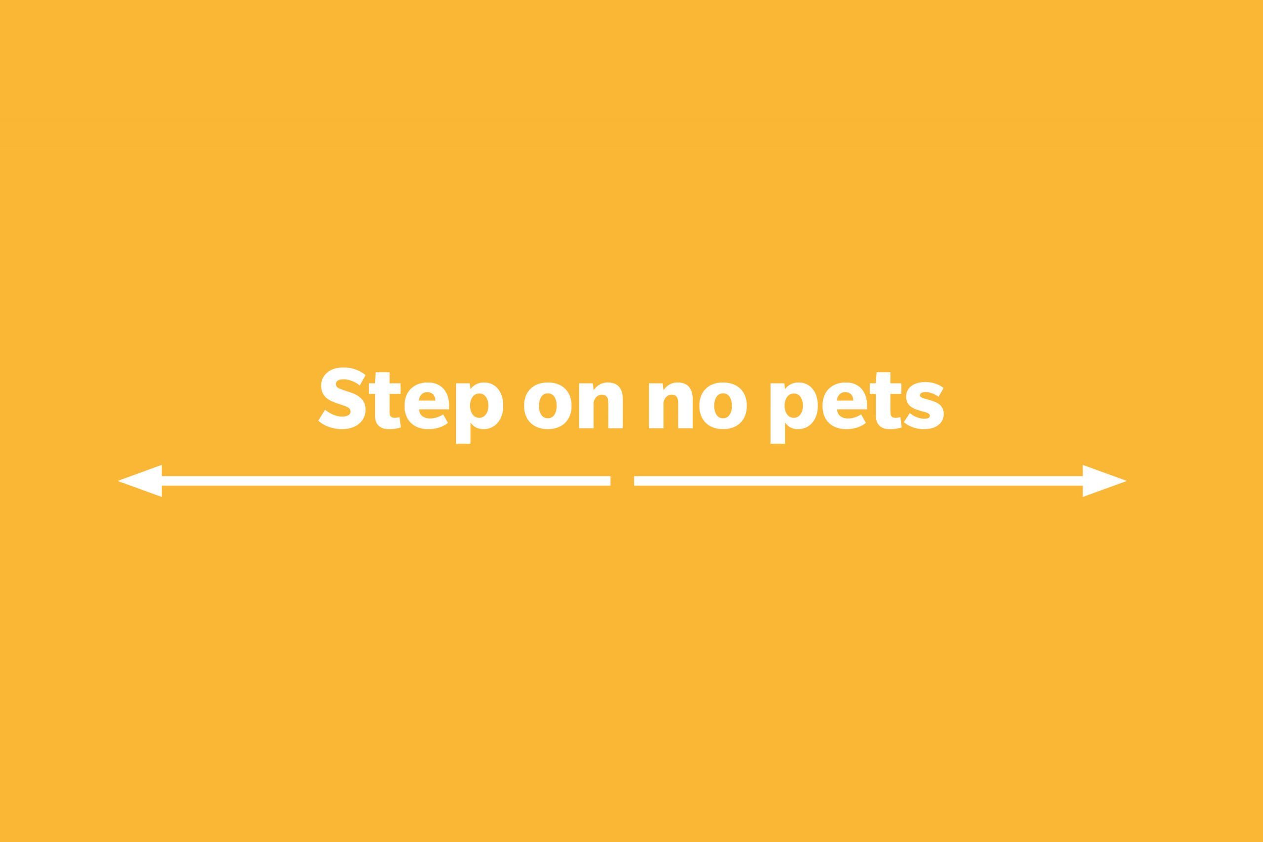 Step on no pets