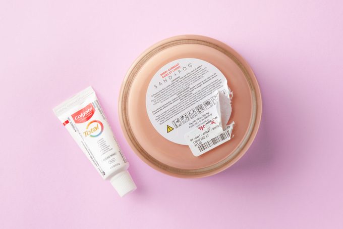 toothpaste method for removing sticker residue