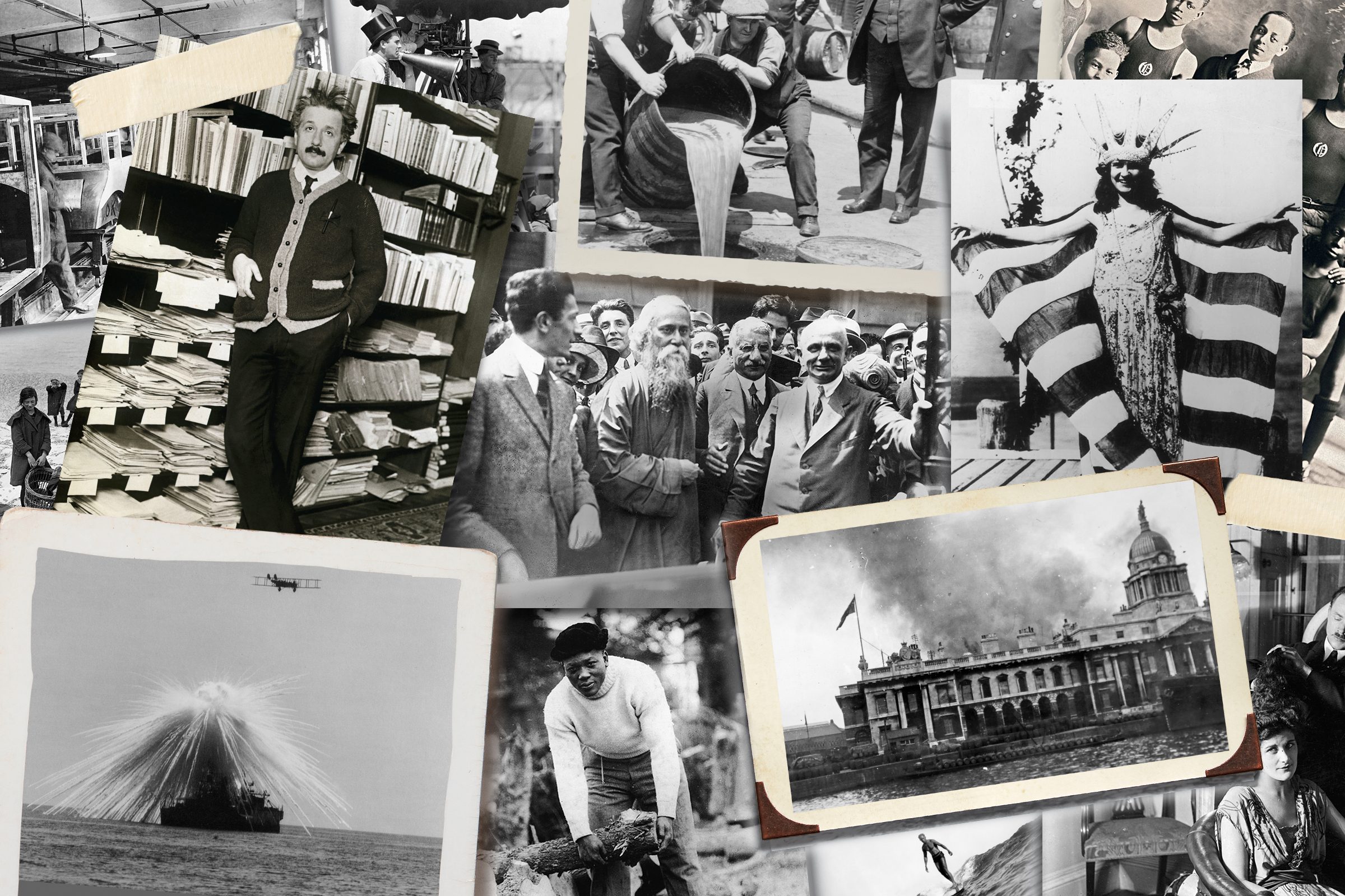 Collage of historical photos
