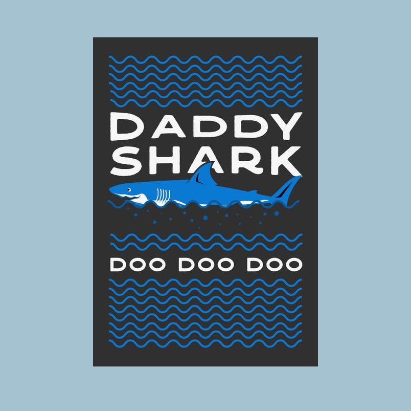 Daddy shark Fathers day card