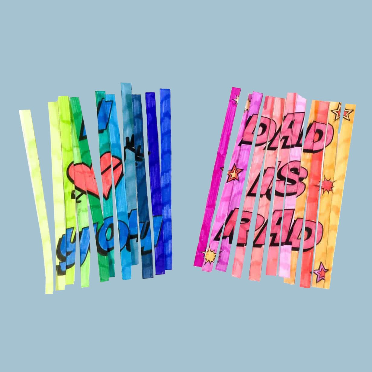 Magic eye card for Fathers day