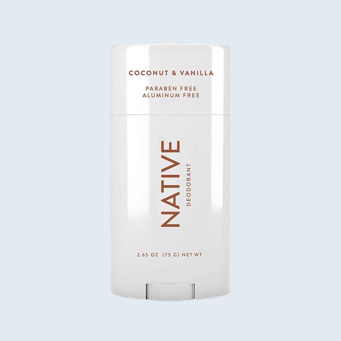 Deodorant stick labeled 