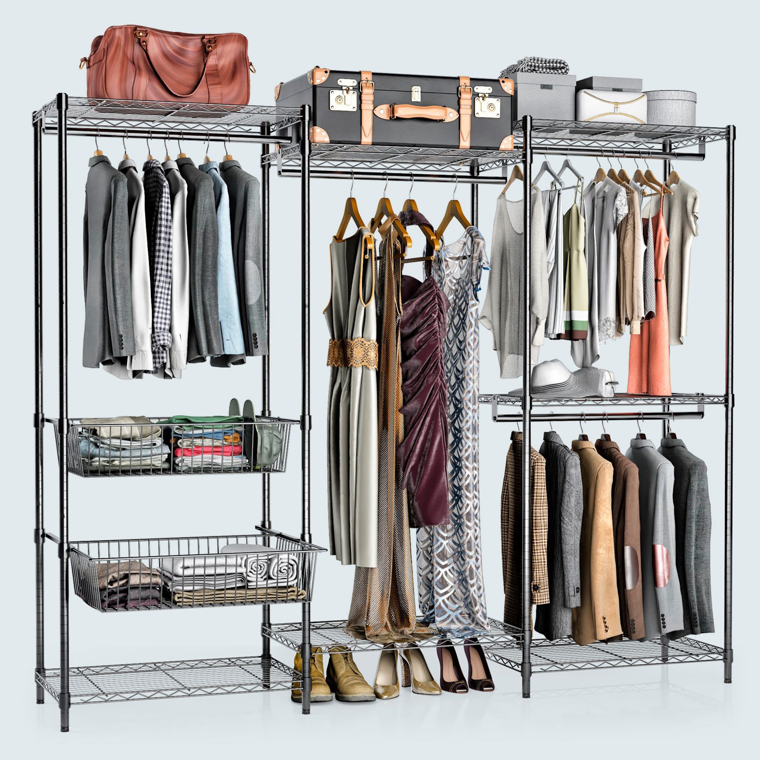 Vipek 5 Tiers Wire Garment Rack