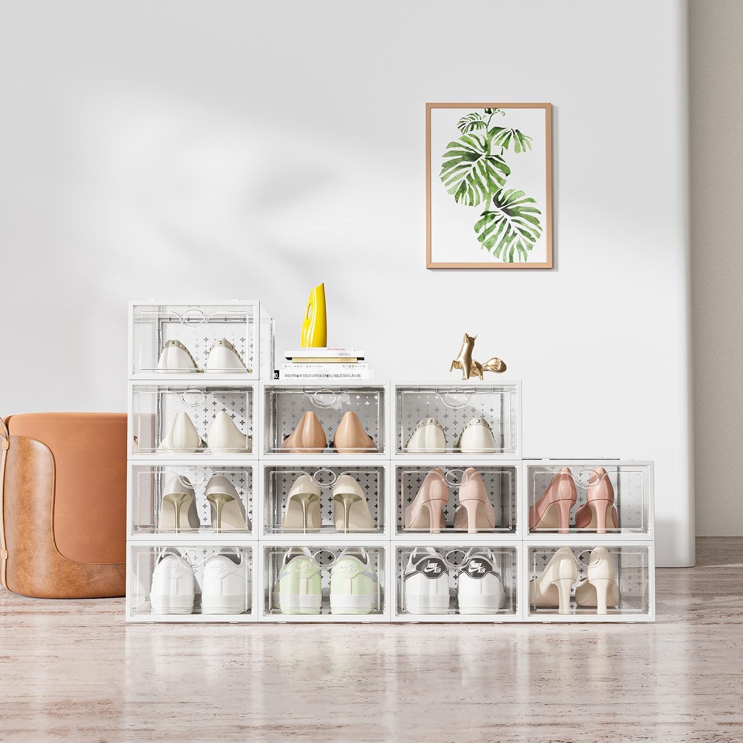 Pink Pump12 Pack Shoe Storage Boxes Ecomm Via Amazon.com