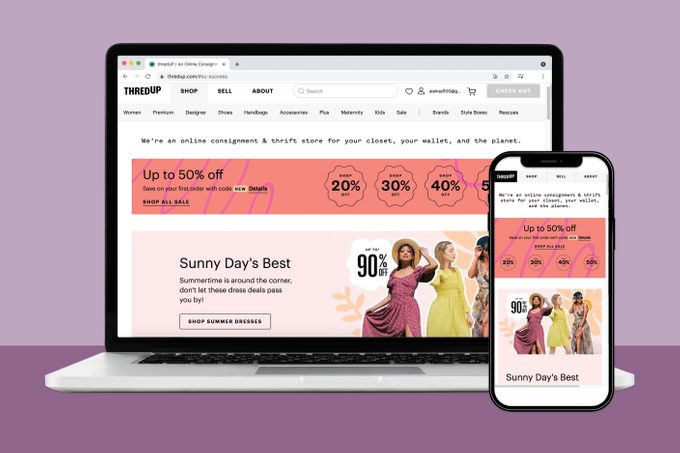 Thred up clothes resale website