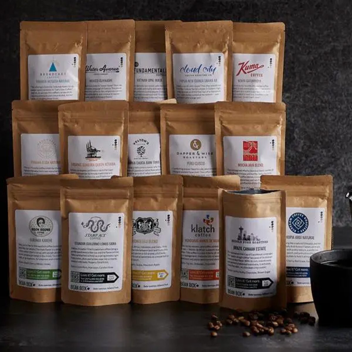 Bean Box Coffee Around The World Sampler