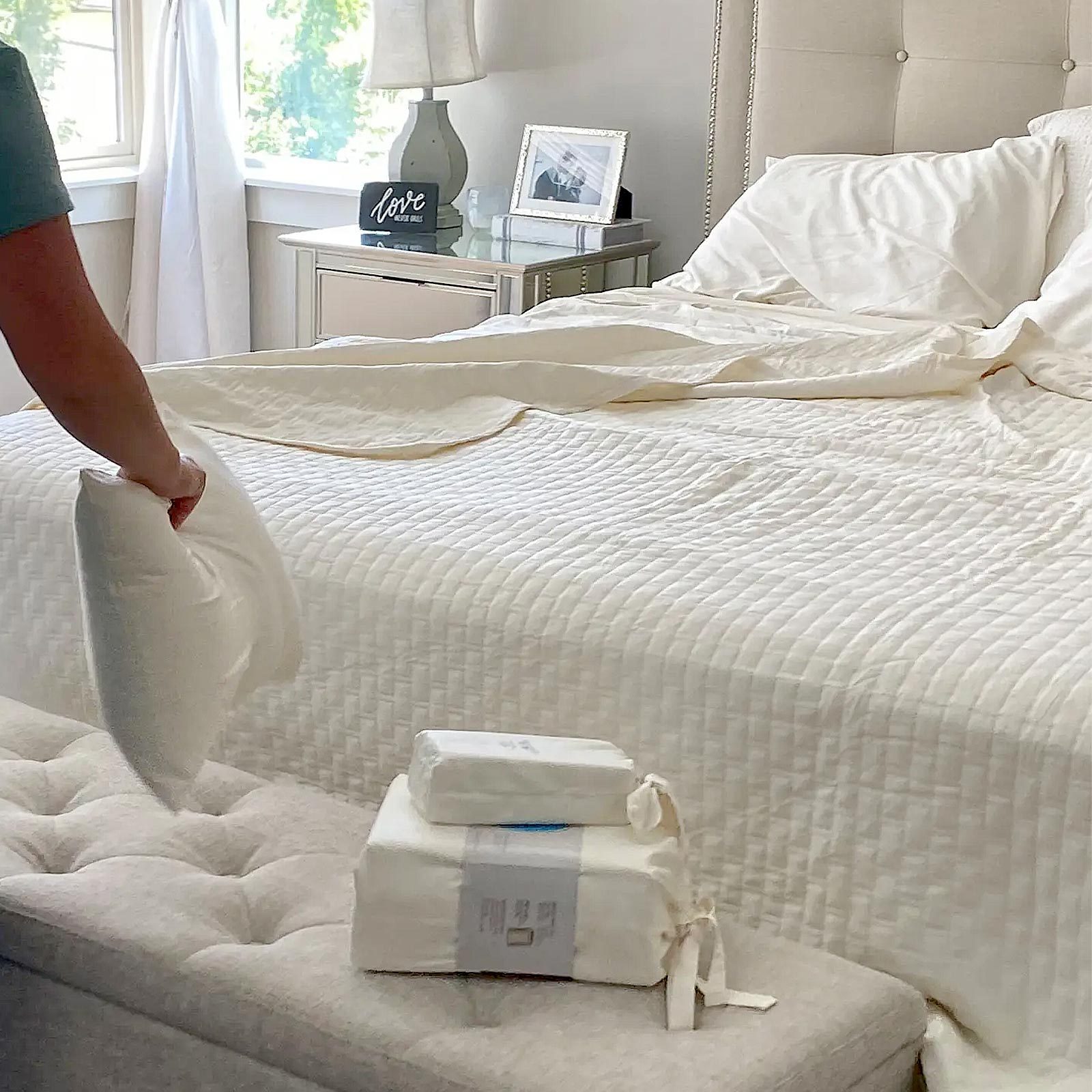 Quilted coverlet