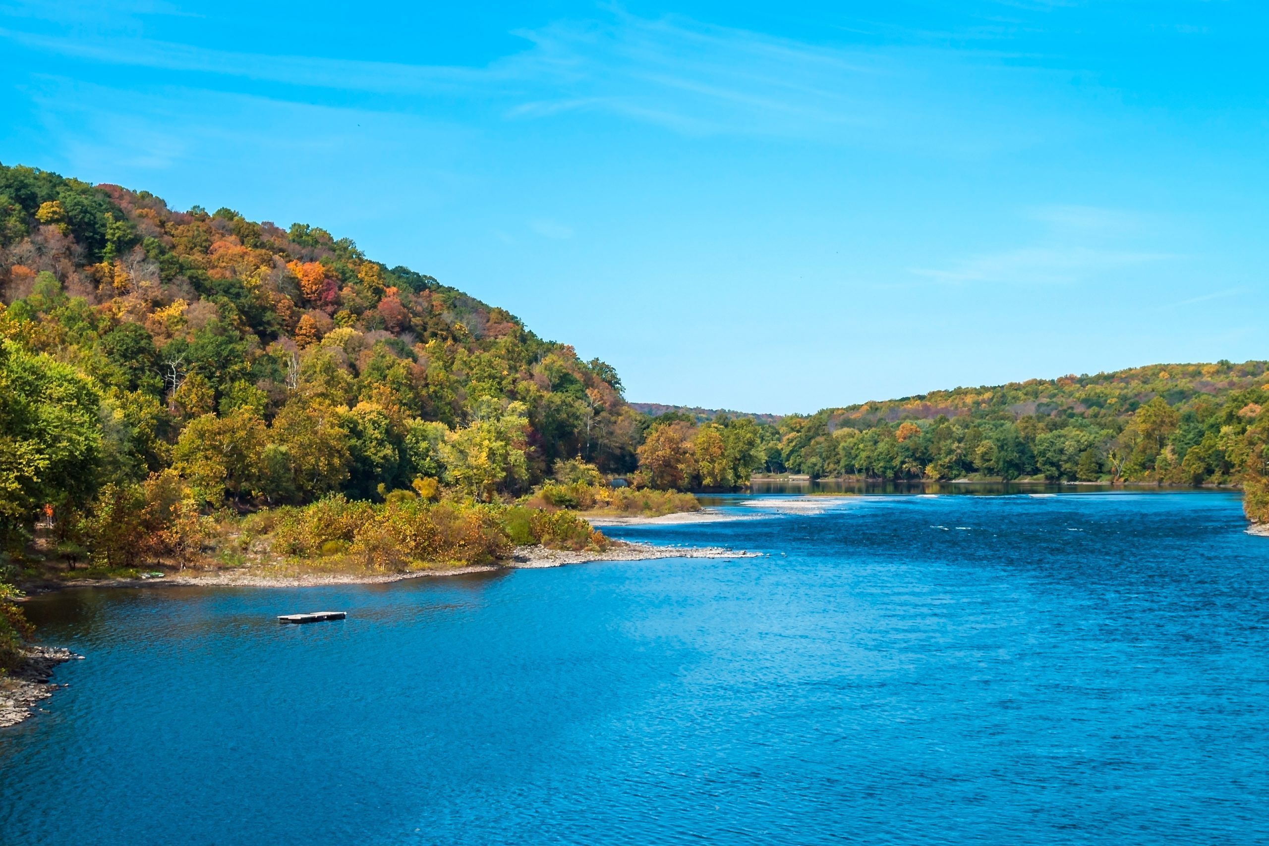 Blue Sky Over the Delaware