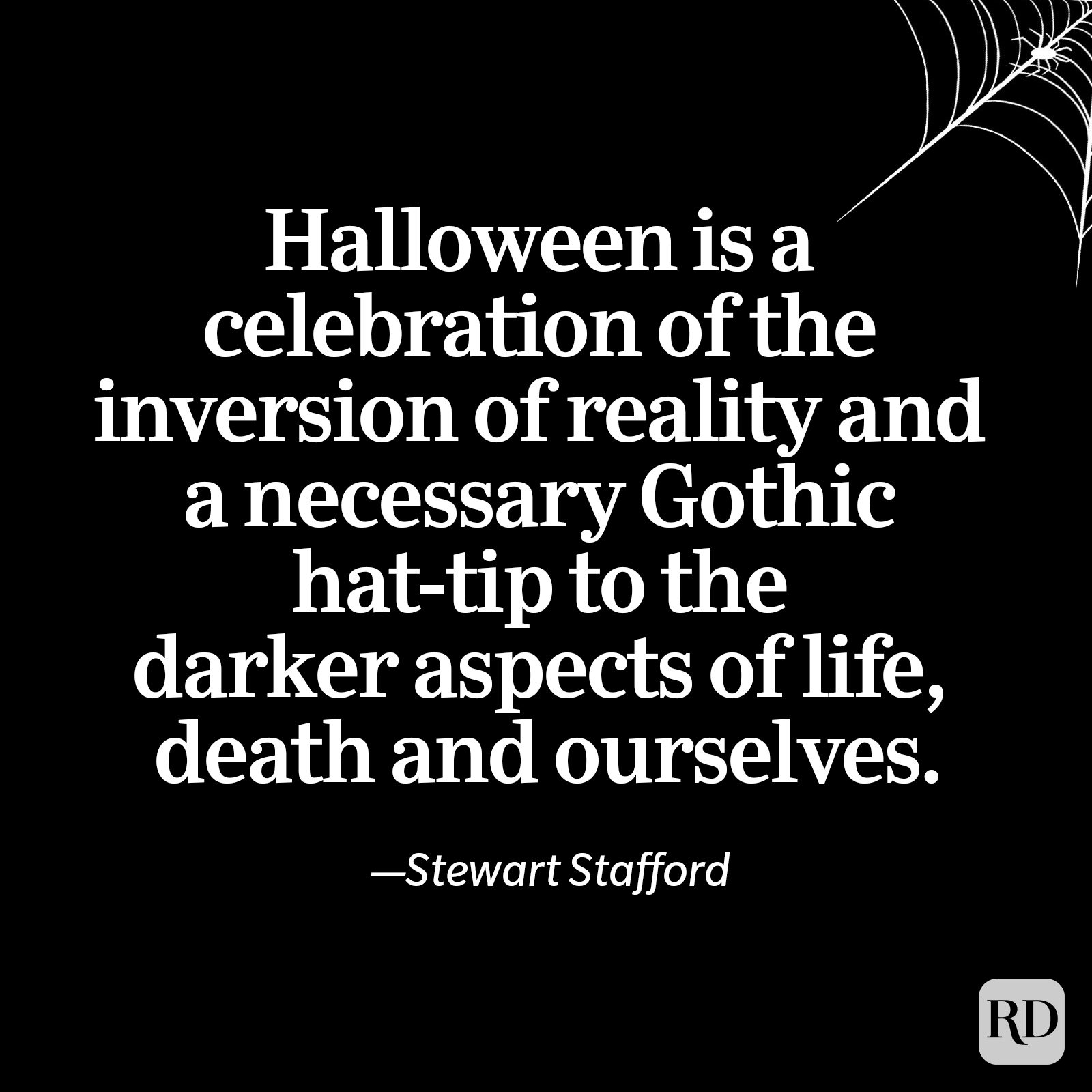 Halloween Quote By Stewart Stafford