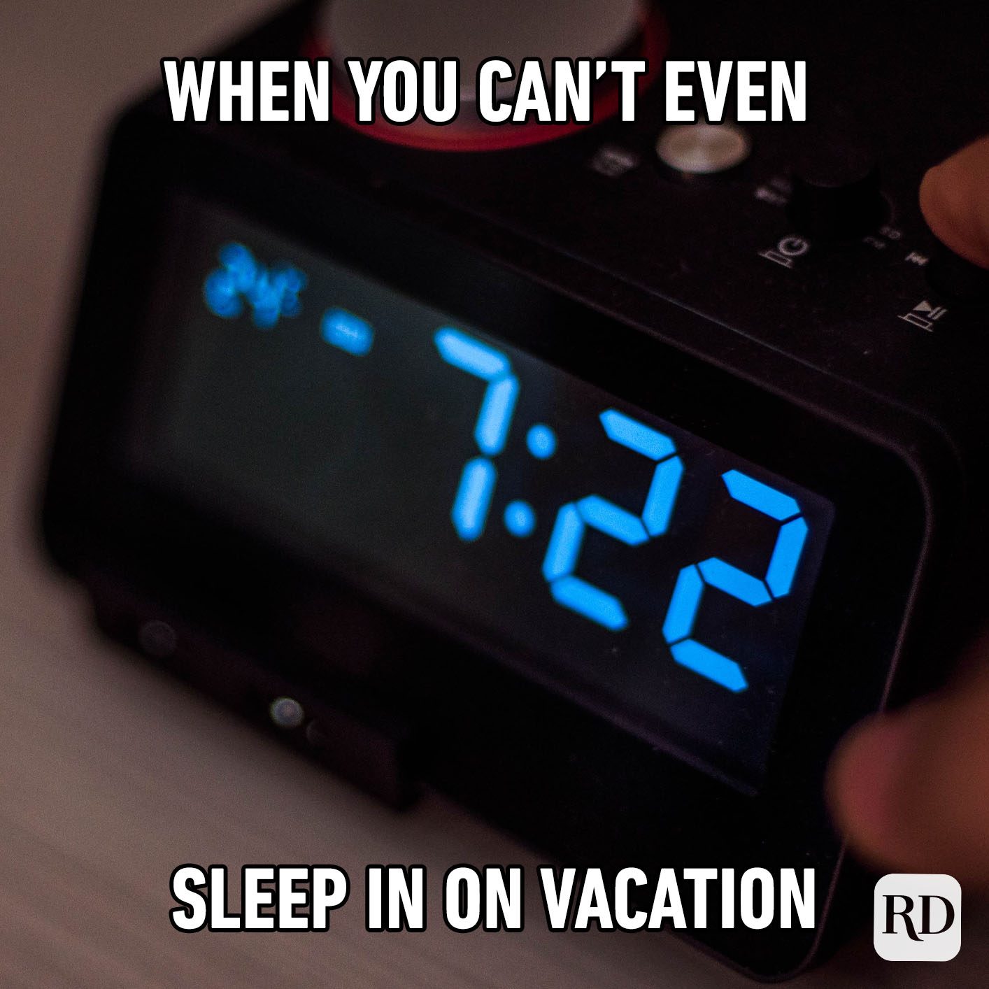 When You Can't Even Sleep In On Vacation