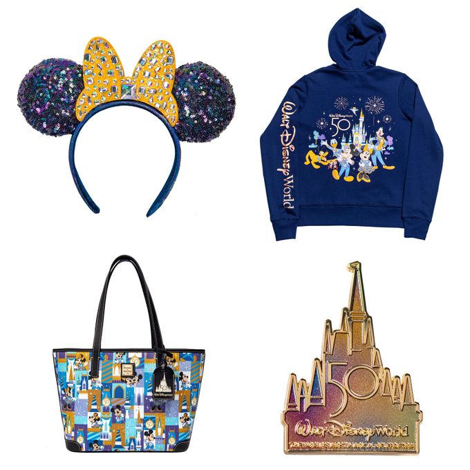 The Celebration Collection is a new merchandise line that will launch as part of “The World’s Most Magical Celebration,” an 18-month extravaganza that begins Oct. 1 at Walt Disney World Resort in Lake Buena Vista, Fla.