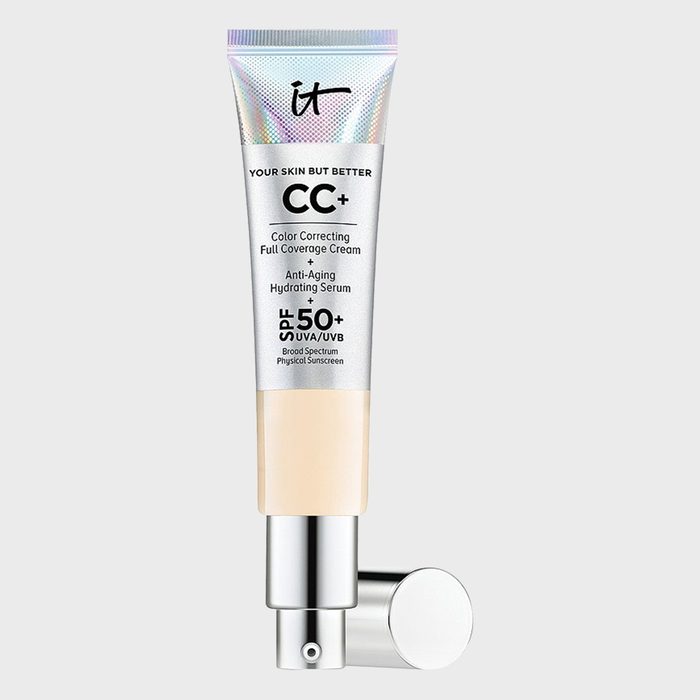 Tube dispenses cream; labeled 
