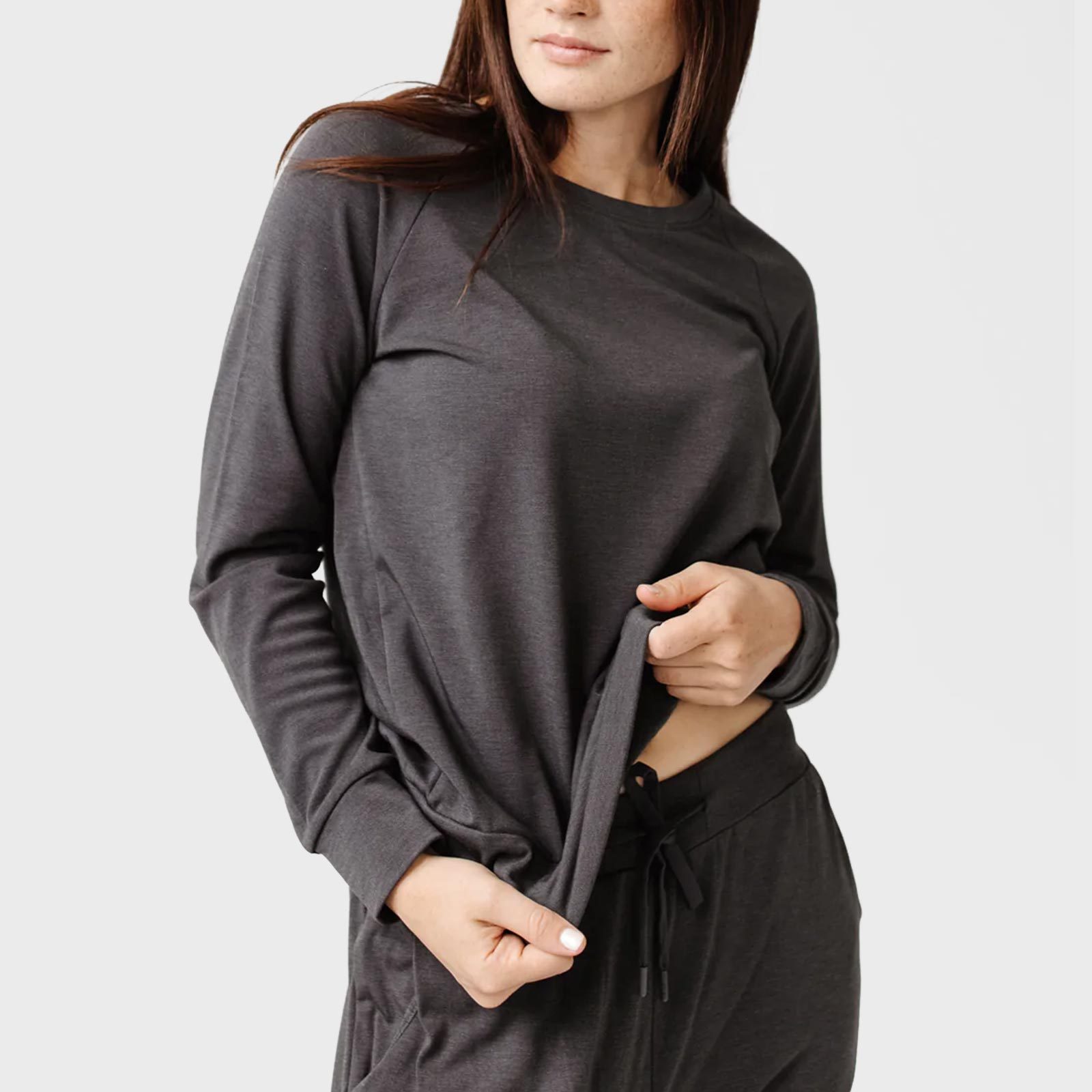 Rd Ecomm Cozy Earth Ultra Soft Bamboo Pullover Crew