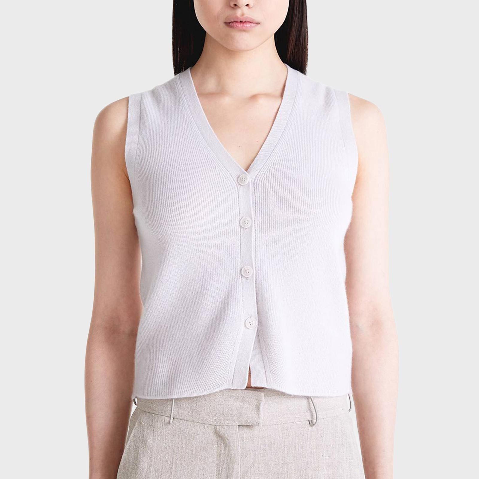 Rd Ecomm Elyse Button Up Vest Via Nakedcashmere.com