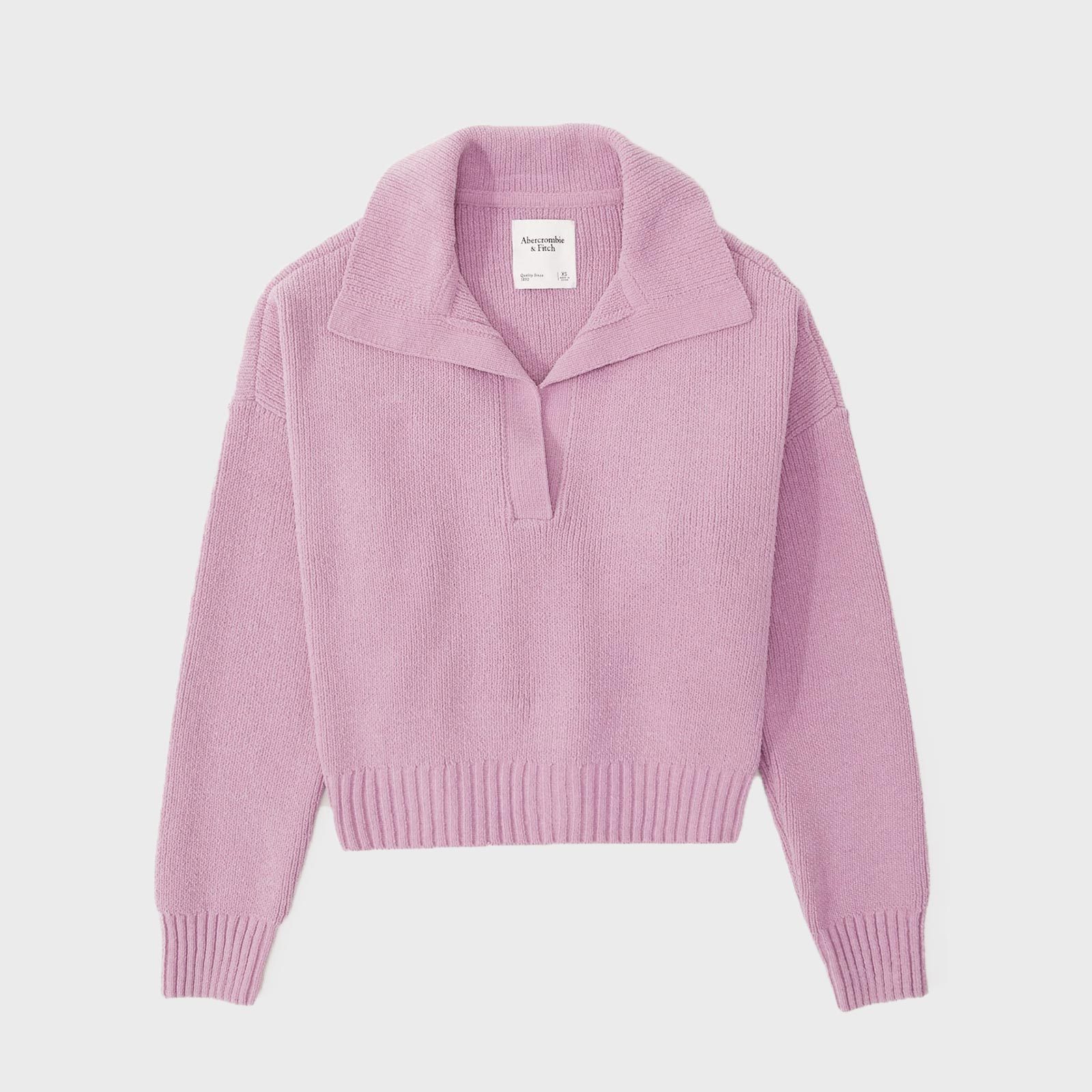 Rd Ecomm Pink Neck Collar Sweater Via Abercrombie.com